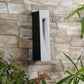 Black Metal Outdoor Wall Light Le-1277-Wh-1x3