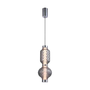 JS-SBL LG-246 Matt Brass & Amber Glass Hanging Lights