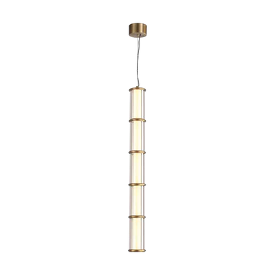 JS-SBL LG-259 Matt Brass & Amber Glass Hanging Lights