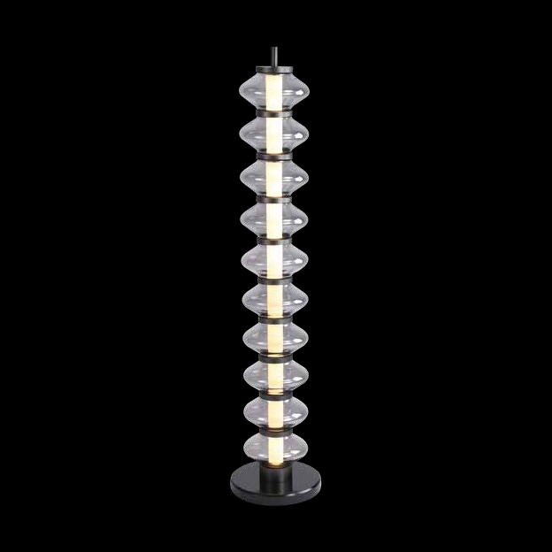 JS-SBL LG-269 Matt Brass & Amber Led Floor Lamp