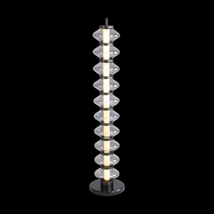 JS-SBL LG-269 Matt Brass & Amber Led Floor Lamp