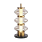 JS-SBL LG-273 Matt Brass & Amber Modern Table Lamp