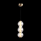 JS-SBL LG-276 Matt Brass & Amber Glass Hanging Lights