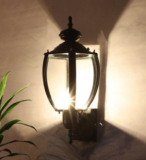 ELIANTE Black Iron Outdoor Wall Light - L03 -WL