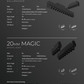 JS-LTM 20mm Magnetic Track Light Series – | Recessed, Surface, Suspension Tracks | Spotlights, Linear, Wall Washer, Pendants | Smart Dimming Options | 5-Year Warranty | Black/White Body Color