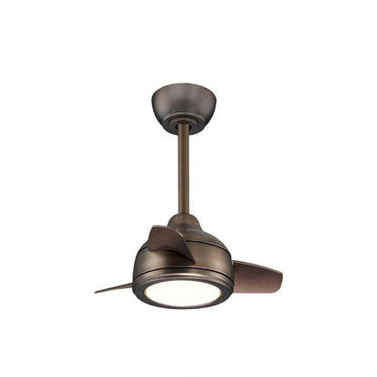 JS-LXR Modern BLDC Motor 20" Designer Fan with Light KK0002 Oil Rubbed Bronze Body & 3 Oil Rubbed Bronze ABS Blades Blades