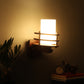 Wooden Metal Wall Light - M-19-1W-RD - Included Bulb