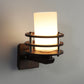 Wooden Metal Wall Light - M-19-1W-RD - Included Bulb