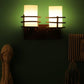 Wooden Metal Wall Light - M-19-2W - Included Bulb