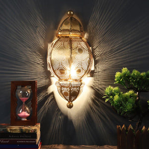 Golden Metal Wall Light - MINI-Gada-WALL - Included Bulb