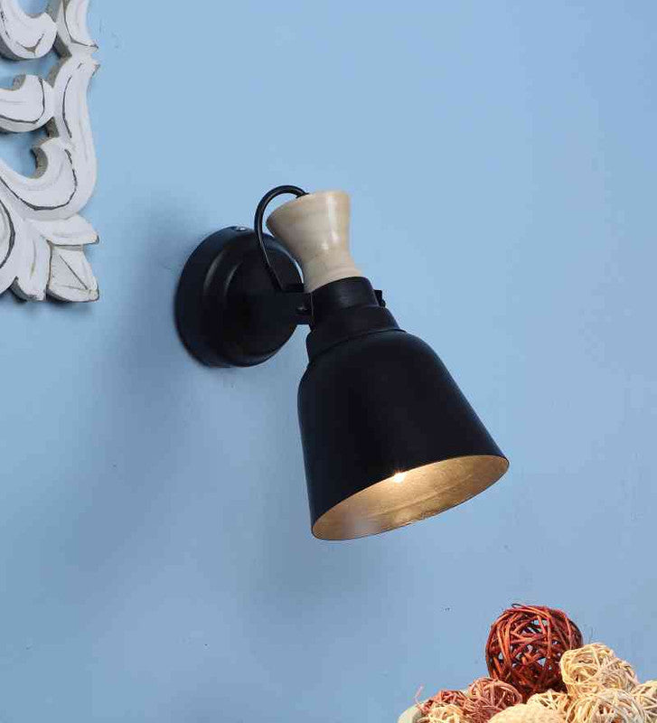 Lumenza Black Iron Wall Light  | E27 holder | Included Bulb | Eliante by Jainsons Lights