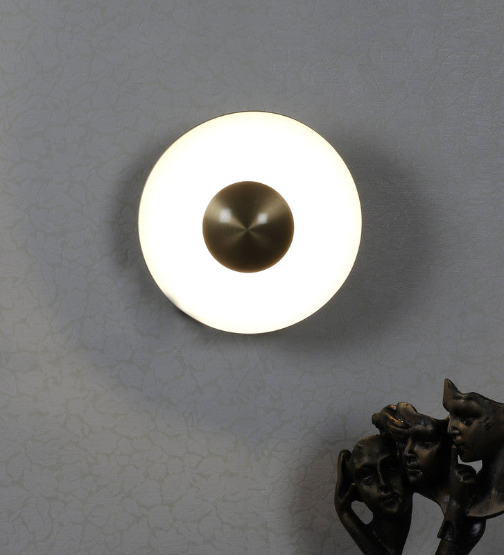 Eliante by Jainsons Lights-Modern Wall Lights-MUSHROOM-10W-GOLD-Inbuilt LED