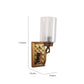 Gold Metal Wall Light - NO-11-1W-MIX - Included Bulb