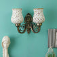 Antique Metal Wall Light - NO-126-2W-MIX - Included Bulb
