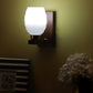 Wooden Brown Metal Wall Light - NO-61-1W-MIX - Included Bulb