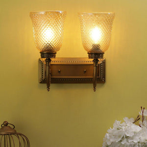 Gold Metal Wall Light - NO-7-2W-MIX - Included Bulb