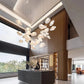 Stellar Blaze Duplex Chandelier – Luxury Meteor-Inspired Lighting for Duplex & Atriums