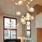 Stellar Blaze Duplex Chandelier – Luxury Meteor-Inspired Lighting for Duplex & Atriums