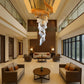 Velora Spiral Atrium Light – Luxury Duplex Crystal Chandelier