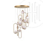 Aurelio Duplex Chandelier – Luxury Frosted Glass Pendant Light for Duplex Staircases