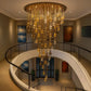 Aurora Luxe Duplex Chandelier – Grand Atrium Crystal Lighting