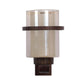 Lavery Glass Wall Mounted Uplight Sconce (Brown) | S-116-1W | Included Bulb | Eliante by Jainsons Lights