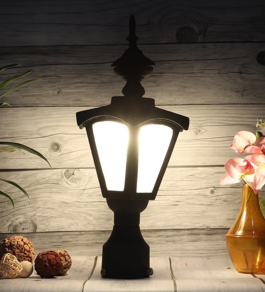 ELIANTE Black Aluminium Outdoor Gate Light - O-89-Small