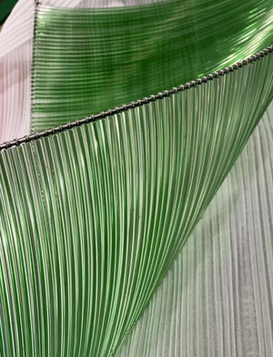 Ombré Strand Ribbon Sculpture Chandelier – Twisted Ceiling Art Installation for Grand Interiors