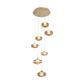 JS-SBL PS-10-269 Amber Double Height Chandeliers