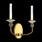 JS-SBL PS-10-276 Brass & Grey & Beige Candle Arm Wall Light