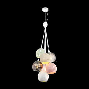 JS-SBL PS-10-280 Pink & Beige & Green & Cluster hanging Lights