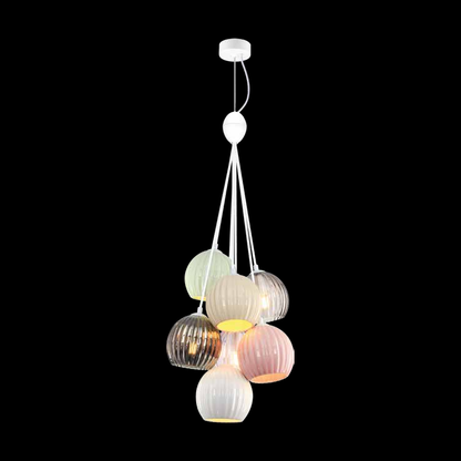 JS-SBL PS-10-280 Pink & Beige & Green & Cluster hanging Lights