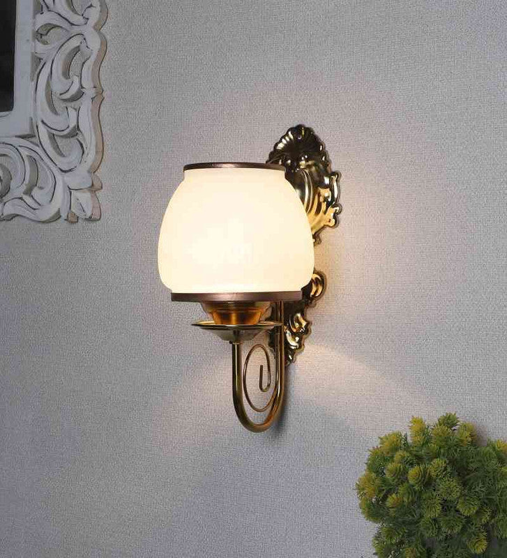 Nuvion Gold Iron Wall Light  | E27 holder | Included Bulb | Eliante by Jainsons Lights