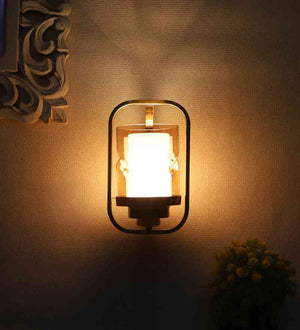 Radiix Gold Iron Wall Light  | E27 holder | Included Bulb | Eliante by Jainsons Lights