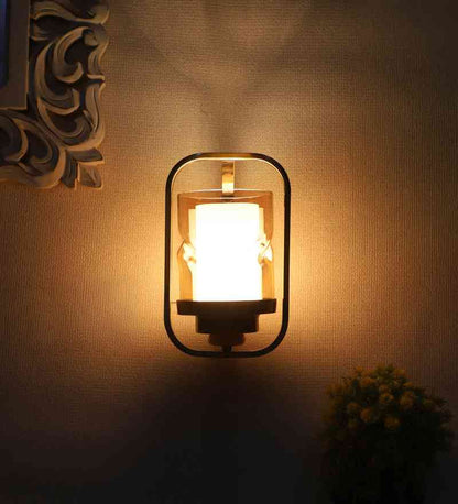 Radiix Gold Iron Wall Light  | E27 holder | Included Bulb | Eliante by Jainsons Lights
