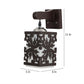 Black Wood Wall Light - RA-125-1W - Included Bulb