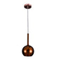 JSPHILO 4-354-1xE14-Rose Gold Impressions Glass Hangings