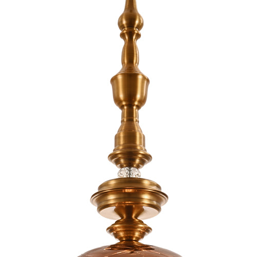 JSPHILO 4-346-1xE27-Rose Gold Impressions Luxury Hanging