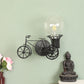 Black Metal Wall Light - RIKSHA-WALL-SMALL - Included Bulb