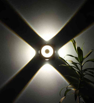 Brightra Black Aluminium Wall Light  | Inbuilt LED | Included Bulb | Eliante by Jainsons Lights