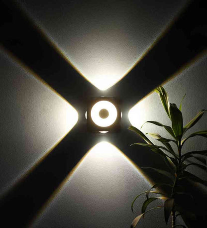 Brightra Black Aluminium Wall Light  | Inbuilt LED | Included Bulb | Eliante by Jainsons Lights