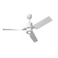 JS-LXR Modern Designer 50" Ceiling Fan LUX 1001 Matt White Body & 4 Durable ABS Blades