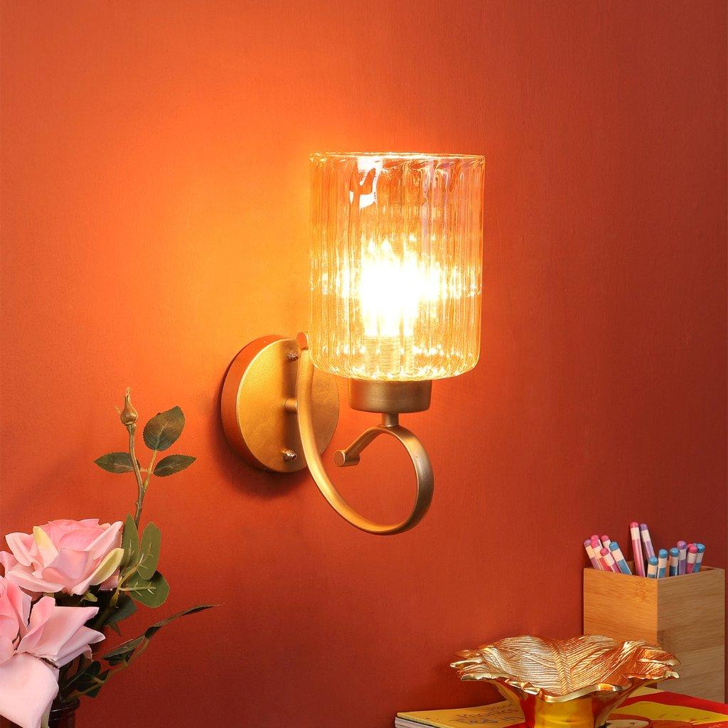 Gold Metal Wall Light - RS-04-1W-RD - Included Bulb