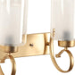 Gold Metal Wall Light - RS-06-2W-RD - Included Bulb