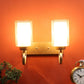 Gold Metal Wall Light - RS-07-2W-SQ - Included Bulb