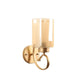 Gold Metal Wall Light - RS-08-1W-SQ - Included Bulb