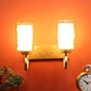 Gold Metal Wall Light - RS-08-2W-SQ - Included Bulb
