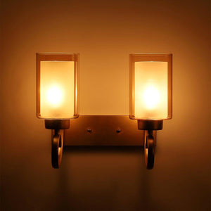 Gold Metal Wall Light - RS-08-2W-SQ - Included Bulb