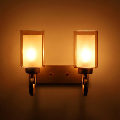 Gold Metal Wall Light - RS-08-2W-SQ - Included Bulb