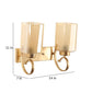 Gold Metal Wall Light - RS-08-2W-SQ - Included Bulb